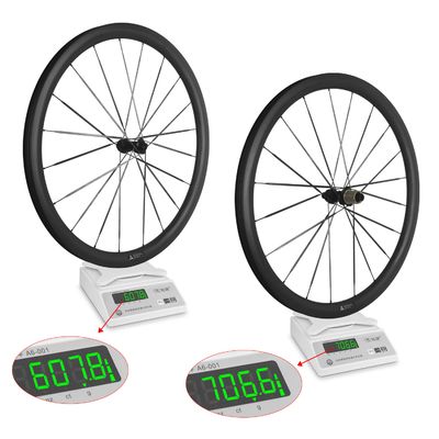 RUJIXU 700c Ultralight 38mm Carbon Bicycle Wheelset 36T Ratchet Clincher V Brake 20 Holes Tubeless Road Wheels Bicycle Wheels
