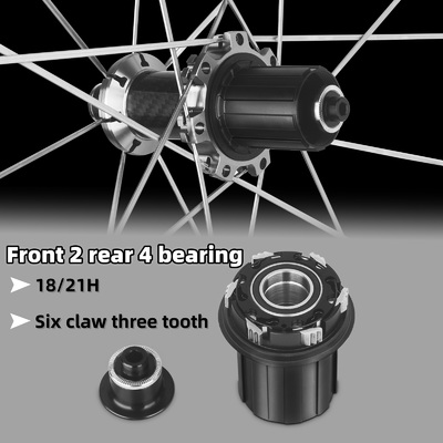 JIELEI 700C Silver Road V-Brake Wheelset 30mm Height Straight Pull Flat Spoke Carbon Fibre Tube Aluminum Alloy Bicycle Wheel