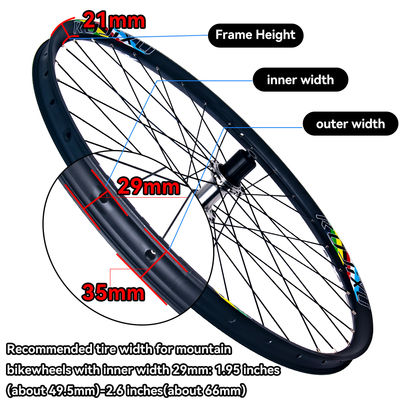 Double-layer Aluminum Alloy MTB Wheelset with Six-claw 120 Sound Hub and 30mm Rim for High Strength Performance
