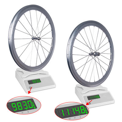Silver 50mm Height Road Bike Wheelset with High Pressure Rim Tape and V Brake