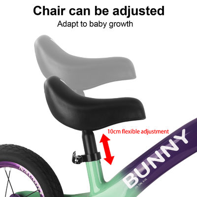 12-Inch Carbon Fiber Frame Balance Bike for Kids with Adjustable Saddle