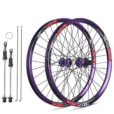 Goede prijs 32H Aanpasbare 26 Inch Schijfrem Wielset 32 Spaaks Aluminiumlegering online