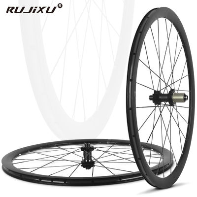 Bon prix Jeu de roues de vélo de route 700C 35mm de profondeur avec rayons droits et jante en alliage d'aluminium en ligne