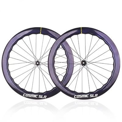 Bon prix Jeu de roues de vélo de route personnalisé à roulements céramiques pour frein à disque 700C avec finition UD en ligne