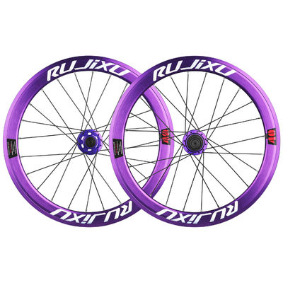 Buen precio Juego de ruedas de bicicleta de 20 pulgadas con doble pared, llantas de aleación de aluminio, profundidad de 40 mm, juego de ruedas de freno de disco con buje 451 en línea