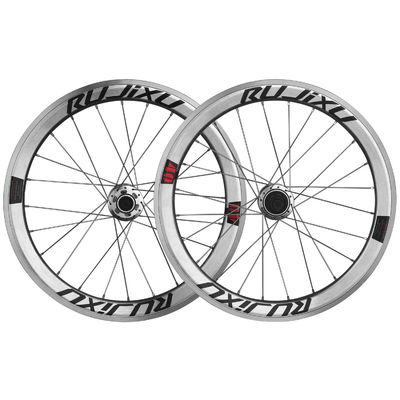 Good price Road Bicycles 20 Inch Silver Folding Bike Wheel Set With Disc Brake And 120 Rings Hub online