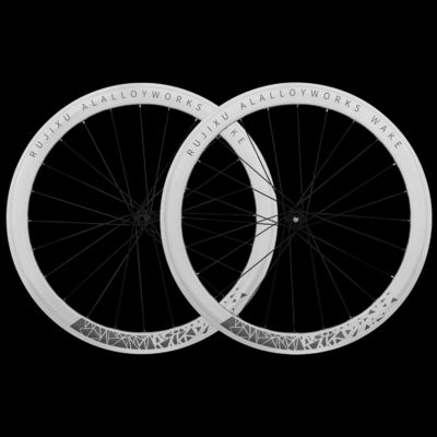 Bom preço. 120psi 50mm V Brake Wheelset Alumínio Branco Alloy Roda Bike Wheel Set Com Centro Bloquear Disco Brake on-line