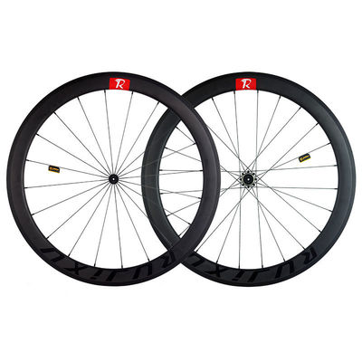 Good price Clincher Tubeless Carbon Road Bike Wheelset 700c With V/C Brake And Carbon Rims online