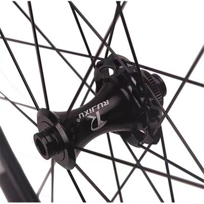 Goede prijs 700C Road Disc Brake Carbon Fiber Fietswiel Set 45mm/50mm Centrum slot Titanium 24H door RUJIXU online