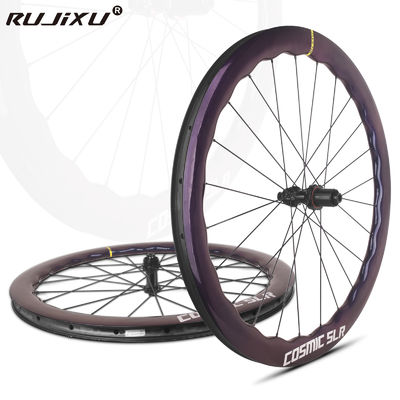 Prezzo buono Tessuto in carbonio T700T800 6 artigli mozzo super rumoroso cerchio a velocità variabile con freno a disco Center Lock per bici da strada 5045mm Wave in linea