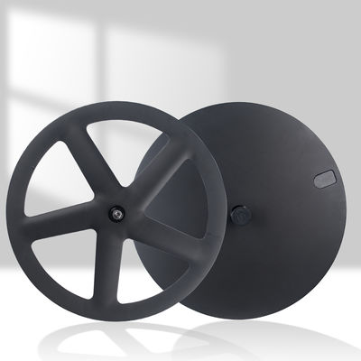 قیمت خوب کارخانه RUJIXU 700C چرخ کربن چرخ بسته یا لوله دار 5 Spoke ثابت Gear Carbon Wheelset آنلاین