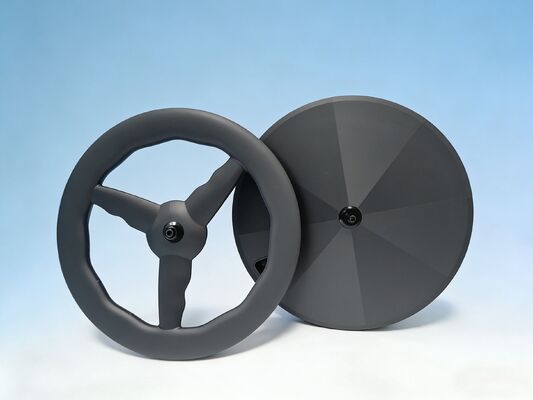 Buen precio Juego de ruedas de disco de carbono ultraligeras de 3 radios personalizadas 700C con llanta Aero Wave para bicicletas de carretera/TT/pista en línea