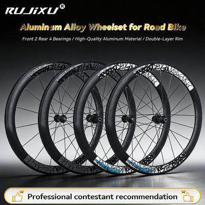 Хорошая цена Ultra-Light Aluminum Alloy 700C V Brake Wheelset with 40mm Rim and Carbon Fiber Hub онлайн