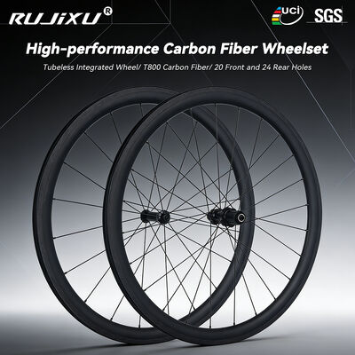 Bon prix Jeu de roues de vélo de route léger de 1700g avec fibre de carbone T800 et hauteur de cadre de 40mm, jeu de roues 700C en ligne