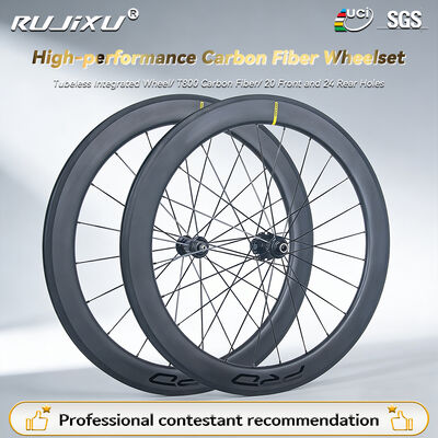 Ein guter Preis. Ultraleichter 1600g T800 Carbonfaser V-Brake Laufradsatz mit 60MM Felgentiefe für Rennräder Online