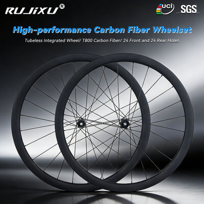 Хорошая цена RUJIXU 700C Carbon Fiber Road Bike Wheelset с 38 мм высотой 36T Планетарный ракетный узел и Т800 Carbon Fiber конструкция онлайн